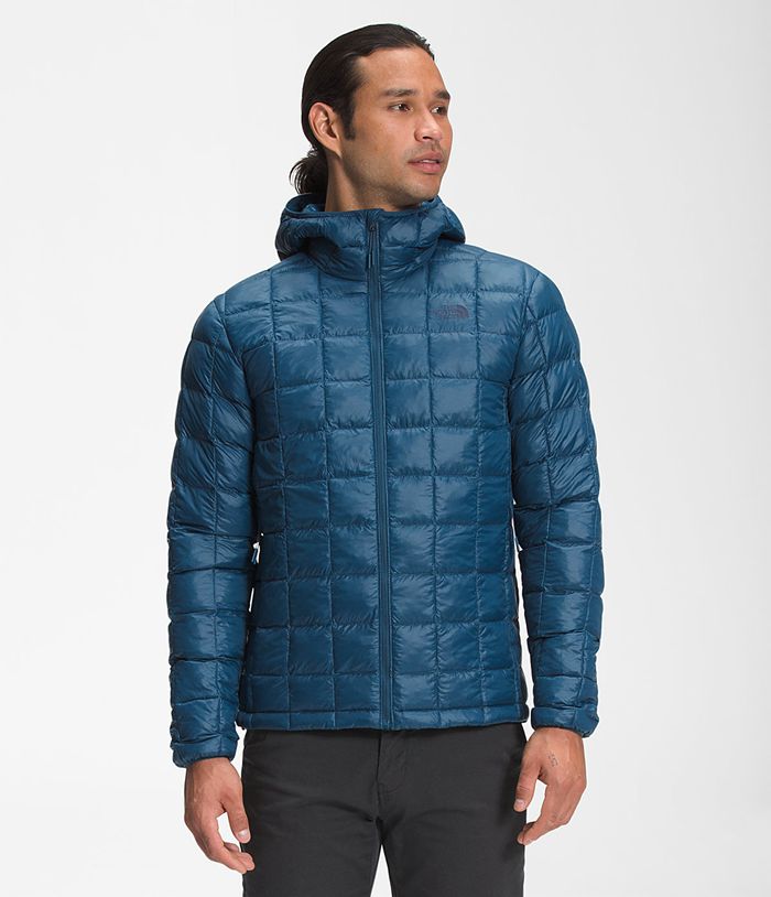 The North Face Puffer Jacket ThermoBall™ Eco Hoodie Blue - Mens - Thailand RBNXJ-7158